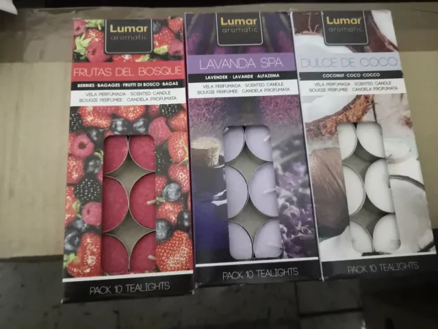 Pack 10 Velas Aromáticas Lumar