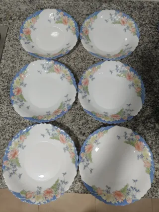 6 Platos Hondos Arcopal Florine