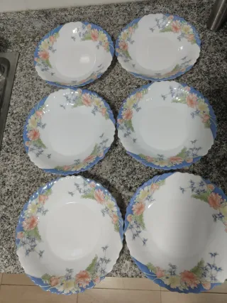 6 Platos Hondos Arcopal Florine