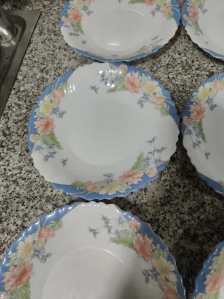 6 Platos Hondos Arcopal Florine