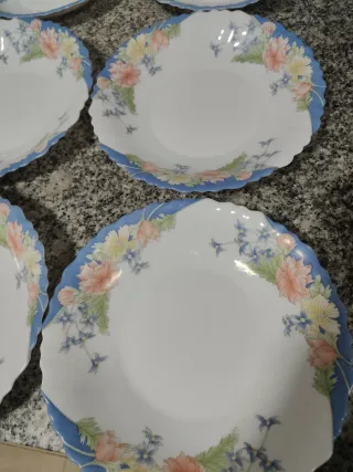 6 Platos Hondos Arcopal Florine