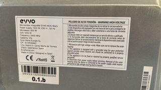 Microondas integrable EVVO MI35 Negro 25L