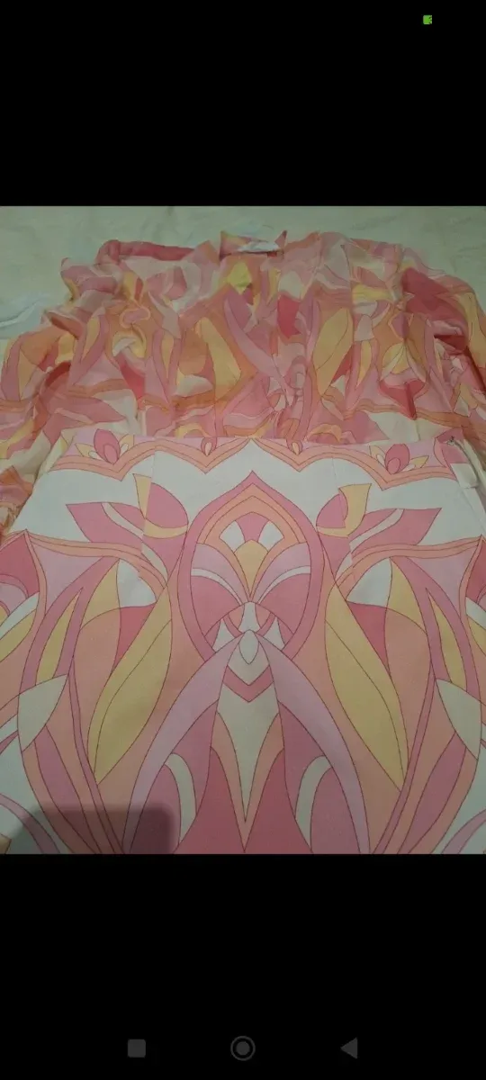 Conjunto Mango estampado floral rosa