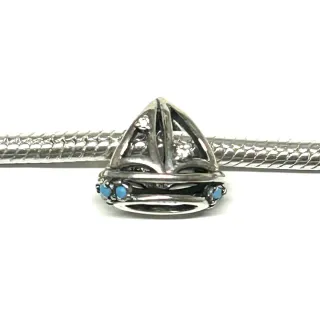 Charm Barco Velero Plata