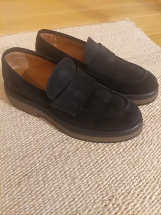 Mocasines Ante Negro Talla 37