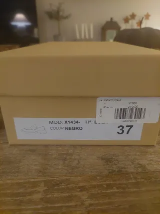 Mocasines Ante Negro Talla 37