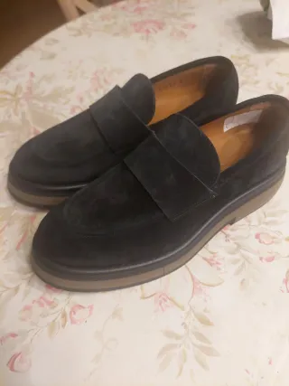 Mocasines Ante Negro Talla 37