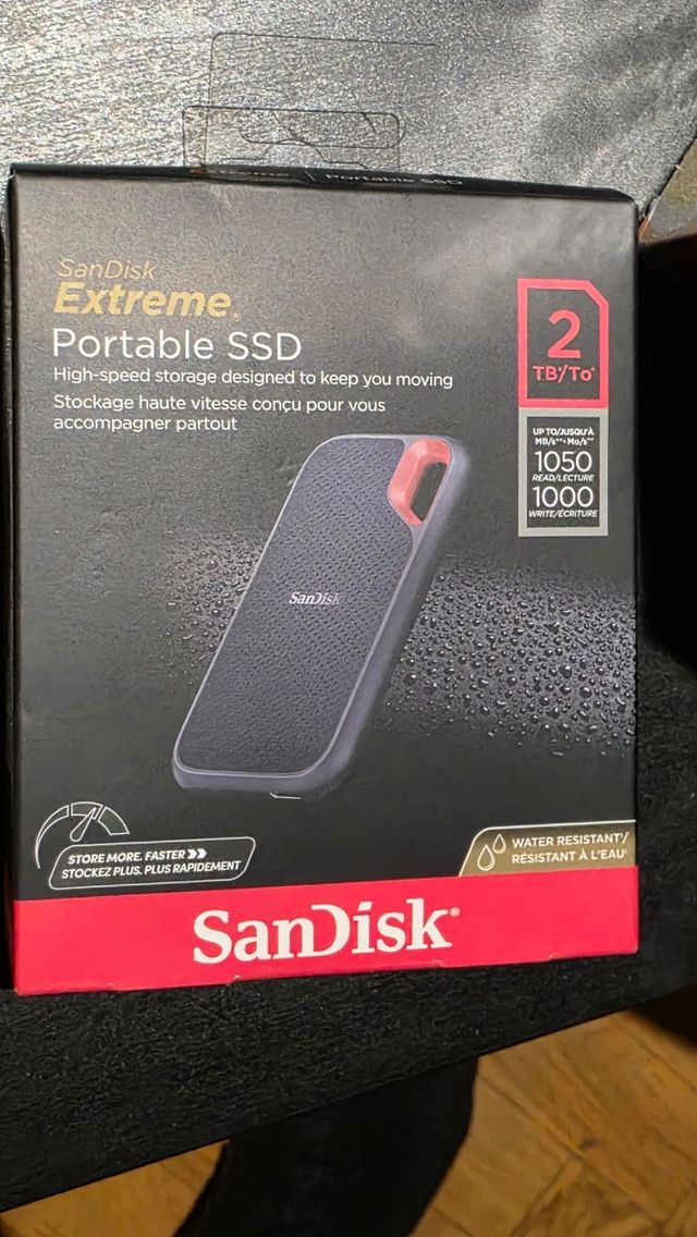 SanDisk Extreme SSD 2TB Portátil