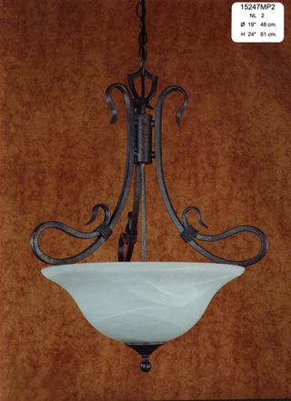 Lámpara de techo colgante.