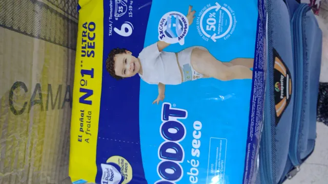 Pañales Dodot Bebé Seco Talla 6 (25 uds)
