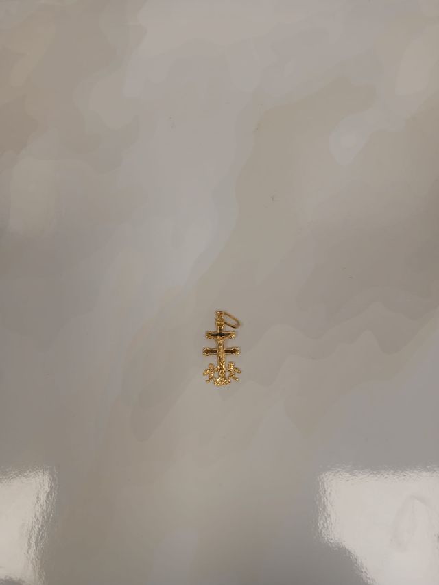 Dije Cruz de Caravaca Oro 18kl