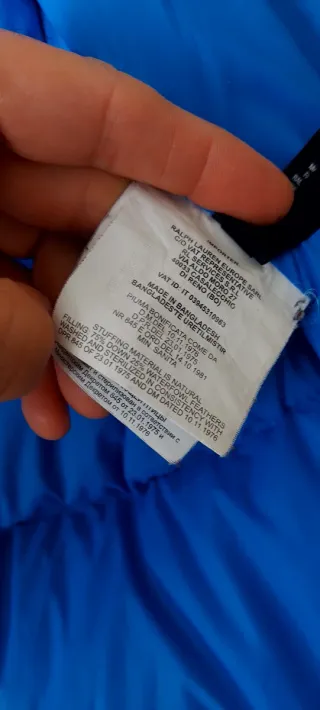 Abrigo Plumas Ralph Lauren Azul