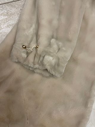 Cappotto pelliccia sintetica beige