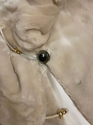 Cappotto pelliccia sintetica beige