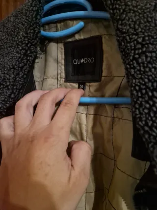 Chaqueta de cuero marrón QUOQRO leather pilot