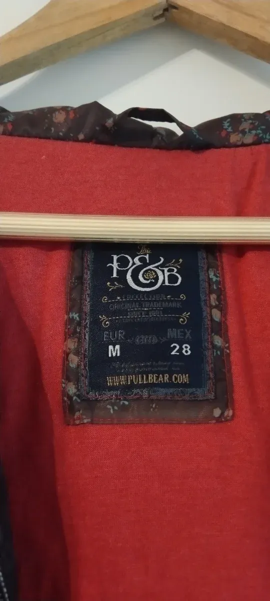 Chaqueta vintage marrón y rosa