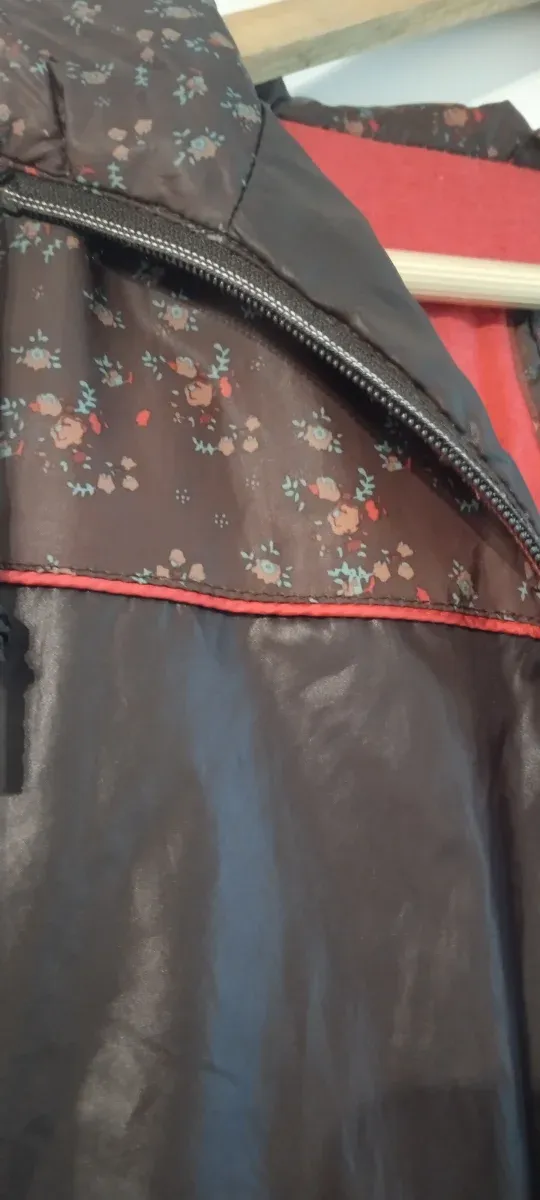 Chaqueta vintage marrón y rosa