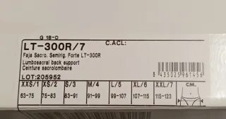 Faja Lumbar Soporte Espalda Nueva