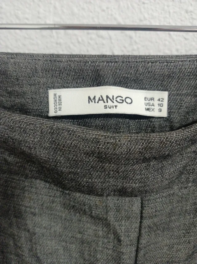 Pantalón Mango Gris Talla 42