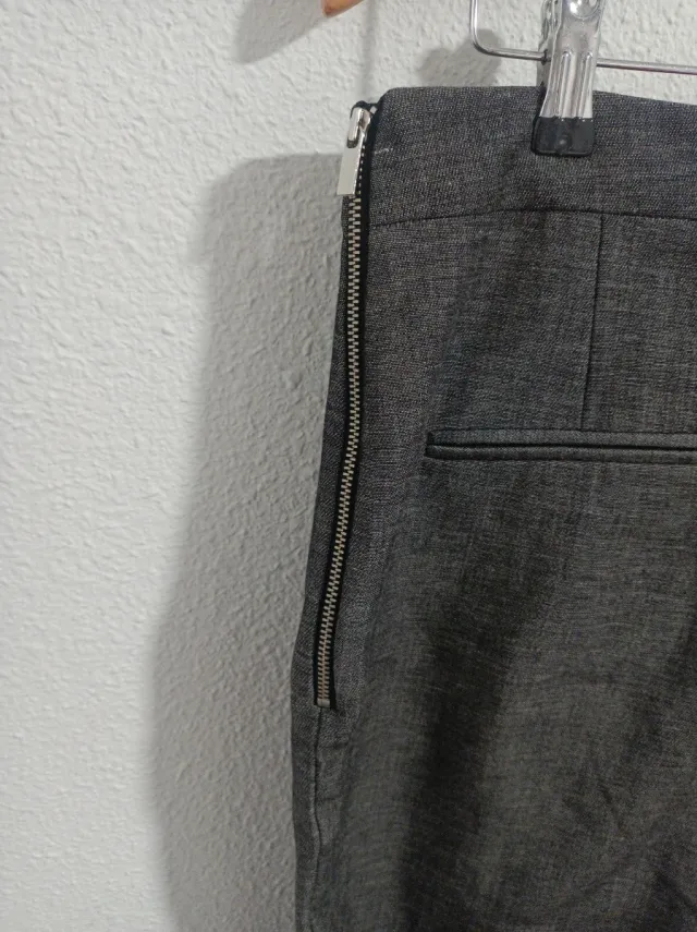 Pantalón Mango Gris Talla 42