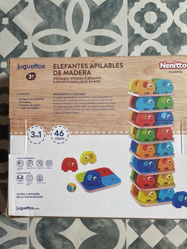 Elefantes Apilables de Madera