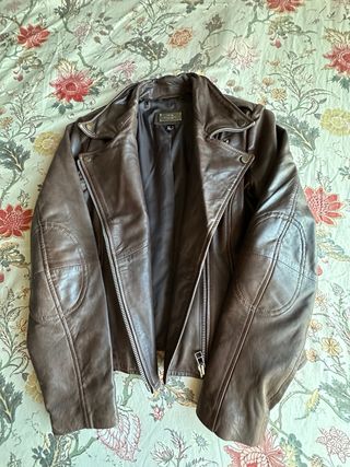 Cazadora Piel auténtica Marrón