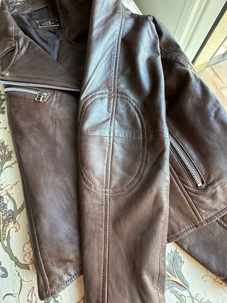 Cazadora Piel auténtica Marrón
