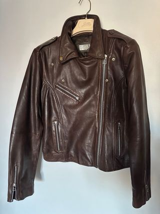 Cazadora Piel auténtica Marrón