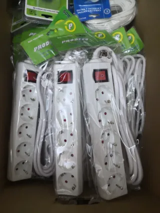 Regleta 5 enchufes con interruptor