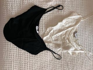 Pack 2 Tops Satén Bershka XS