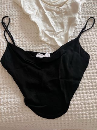 Pack 2 Tops Satén Bershka XS