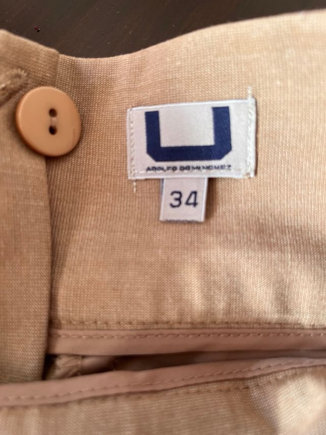 Pantalón corto beige