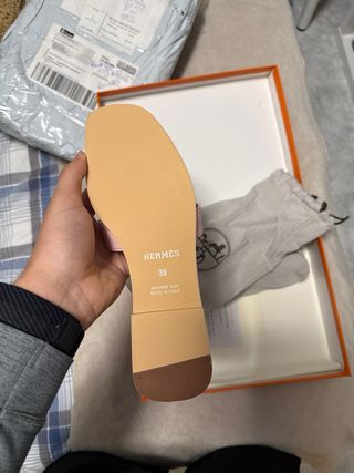 Sandali Hermes rosa da donna