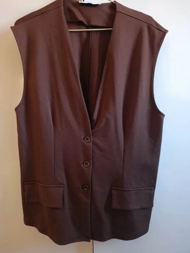 Chaleco Mango Marrón