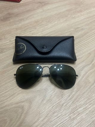 Gafas Ray-Ban Aviator Classic Negro/Verde