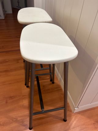 Banqueta alta cocina metal y plástico