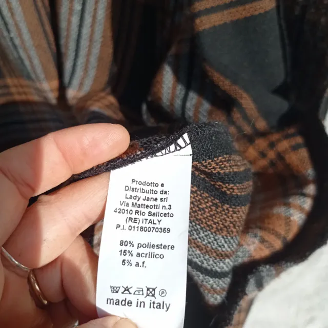 Giacca oversize a quadri Carla Ferroni