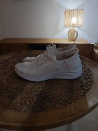 Skechers Slip-ins beige talla 41 mujer