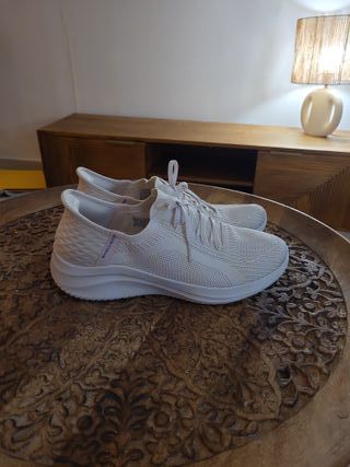 Skechers Slip-ins beige talla 41 mujer