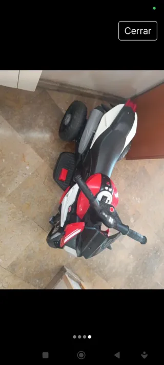 Moto de niño a bateria nueva regalo casco