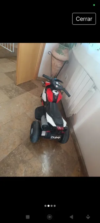 Moto de niño a bateria nueva regalo casco