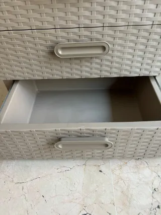 Cajonera de Plástico almacenaje con 3 Cajones