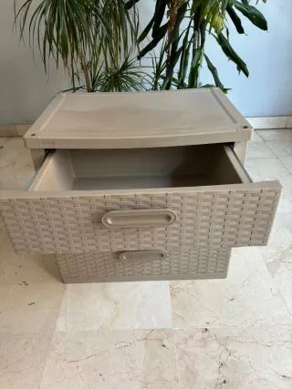 Cajonera de Plástico almacenaje con 3 Cajones