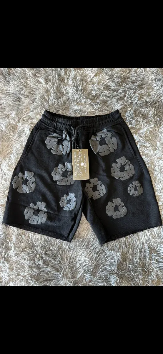 Denim Tears Shorts Negros Estampados