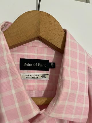 Camisa Pedro del Hierro Rosa Cuadros