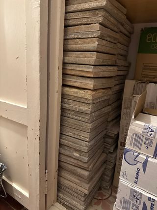 Lote suelo hidráulico antiguo