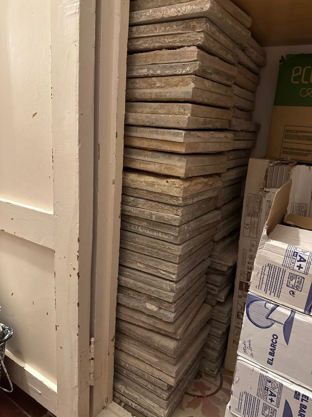 Lote suelo hidráulico antiguo