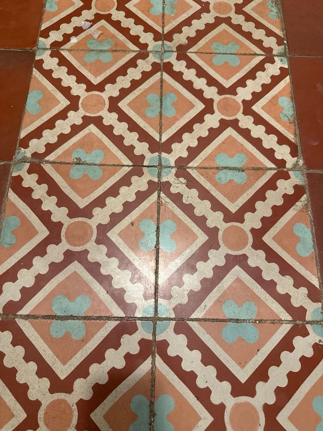 Lote suelo hidráulico antiguo