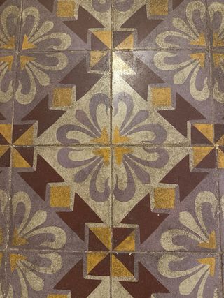 Lote suelo hidráulico antiguo