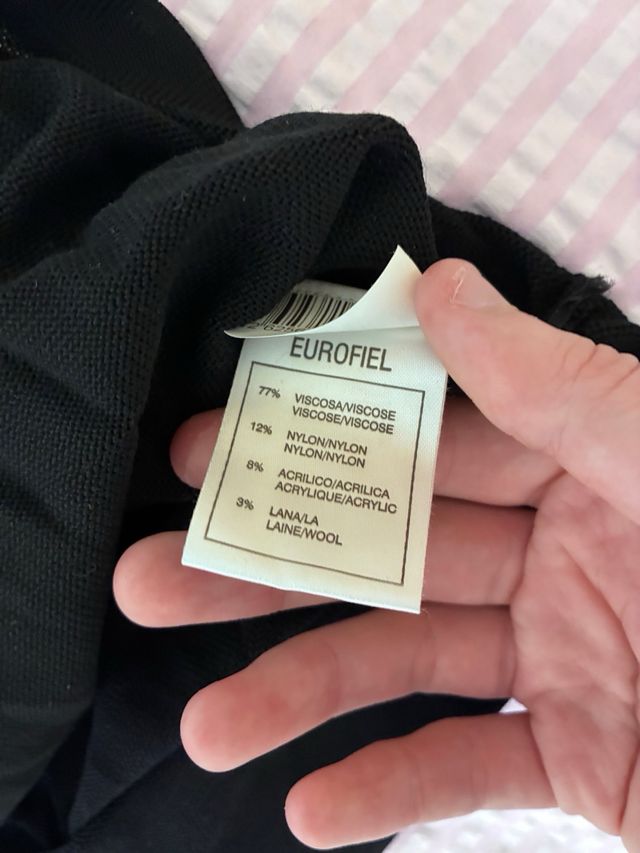 Blusa Cortefiel Talla M Negra Encaje